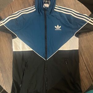 Adidas Men's Tri-Color Windbreaker Jacket
